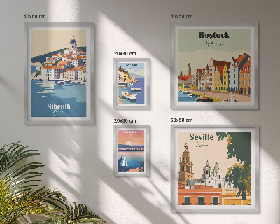Tableau de décoration murale Paysages des villes côtières