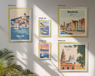Tableau de décoration murale Paysages des villes côtières