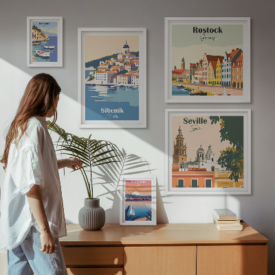 Tableau de décoration murale Paysages des villes côtières