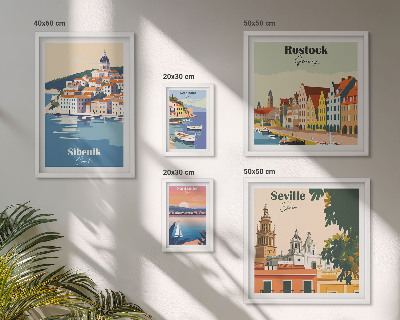 Tableau de décoration murale Paysages des villes côtières