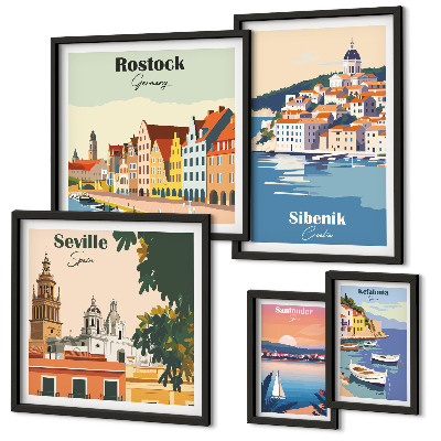Tableau de décoration murale Paysages des villes côtières