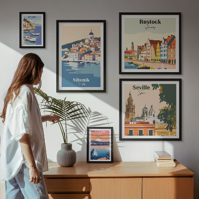 Tableau de décoration murale Paysages des villes côtières