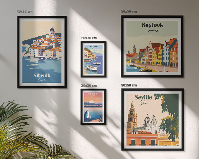 Tableau de décoration murale Paysages des villes côtières