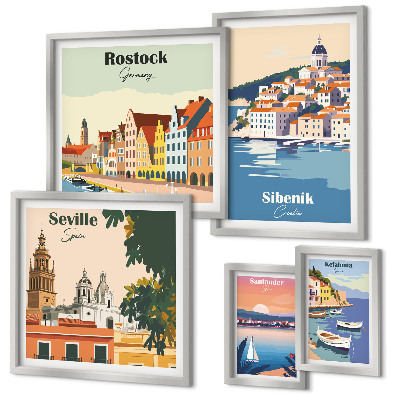 Tableau de décoration murale Paysages des villes côtières