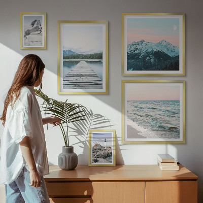 Lot de tableaux encadrés Décorations de paysages naturels
