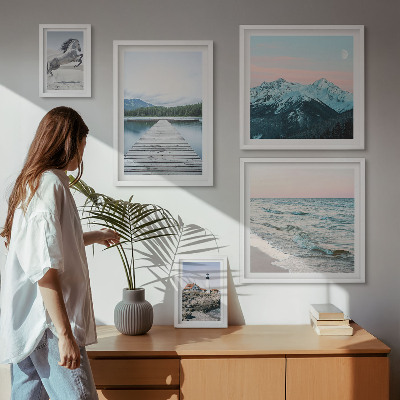 Lot de tableaux encadrés Décorations de paysages naturels