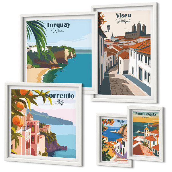 Tableau de décoration murale Villes pittoresques d'Europe