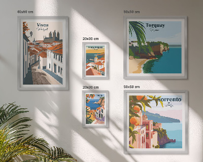 Tableau de décoration murale Villes pittoresques d'Europe