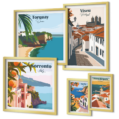 Tableau de décoration murale Villes pittoresques d'Europe