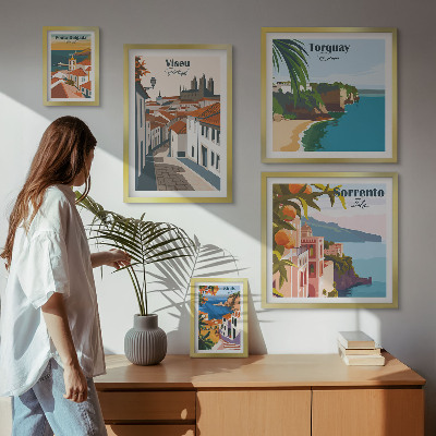 Tableau de décoration murale Villes pittoresques d'Europe