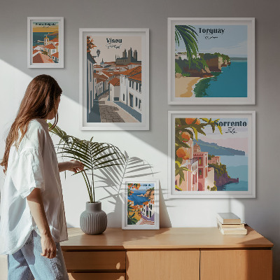 Tableau de décoration murale Villes pittoresques d'Europe