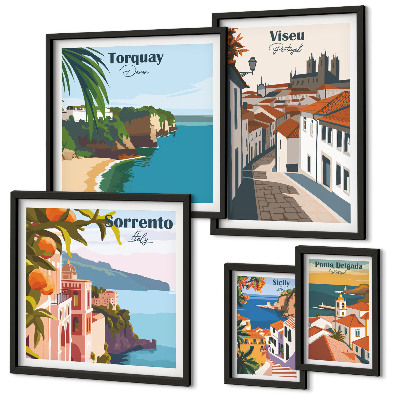 Tableau de décoration murale Villes pittoresques d'Europe