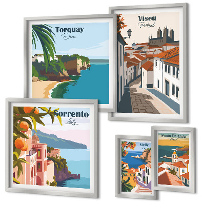 Tableau de décoration murale Villes pittoresques d'Europe