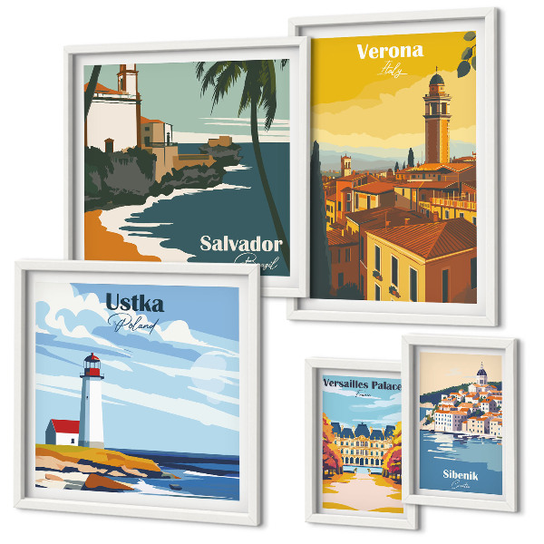 Tableau de décoration murale Paysages urbains avec lanternes