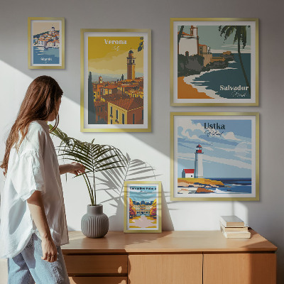 Tableau de décoration murale Paysages urbains avec lanternes