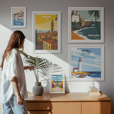 Tableau de décoration murale Paysages urbains avec lanternes