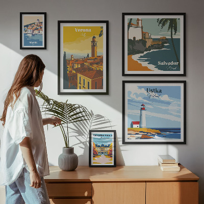Tableau de décoration murale Paysages urbains avec lanternes