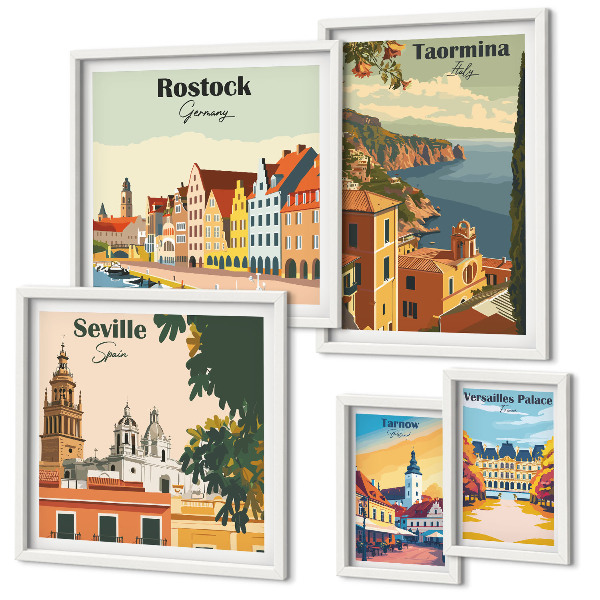 Tableau de décoration murale Paysages des villes européennes
