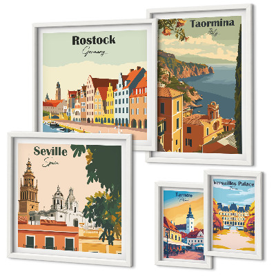 Tableau de décoration murale Paysages des villes européennes