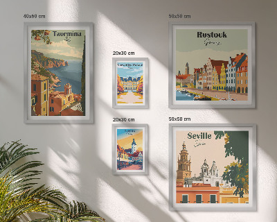 Tableau de décoration murale Paysages des villes européennes