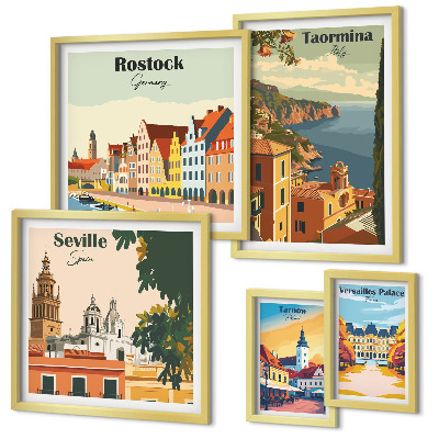 Tableau de décoration murale Paysages des villes européennes