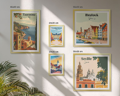 Tableau de décoration murale Paysages des villes européennes
