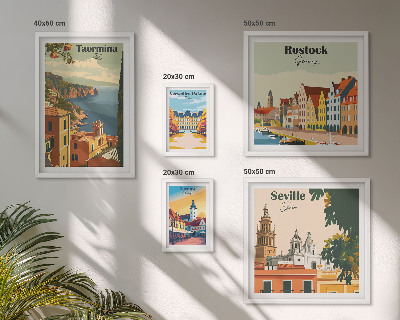 Tableau de décoration murale Paysages des villes européennes