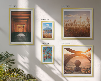 Lot de tableaux encadrés Les paysages zen et tranquilles de la nature