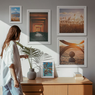 Lot de tableaux encadrés Les paysages zen et tranquilles de la nature