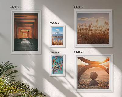 Lot de tableaux encadrés Les paysages zen et tranquilles de la nature