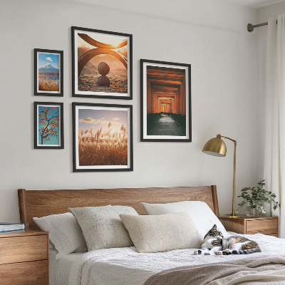 Lot de tableaux encadrés Les paysages zen et tranquilles de la nature