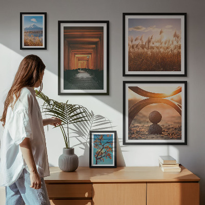 Lot de tableaux encadrés Les paysages zen et tranquilles de la nature
