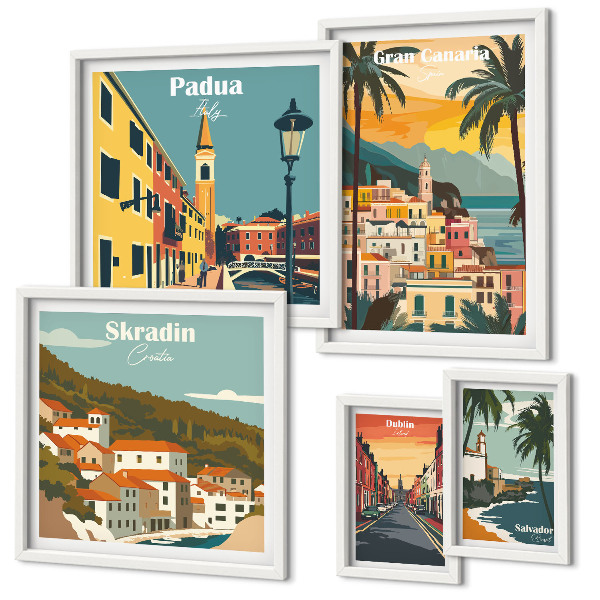 Tableau de décoration murale Paysages des villes européennes