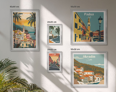Tableau de décoration murale Paysages des villes européennes