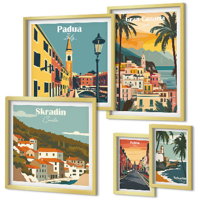 Tableau de décoration murale Paysages des villes européennes