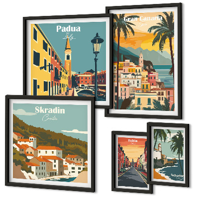 Tableau de décoration murale Paysages des villes européennes