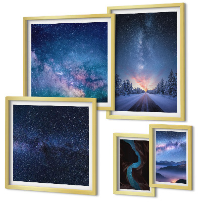 Tableau de décoration murale Paysages nocturnes cosmiques