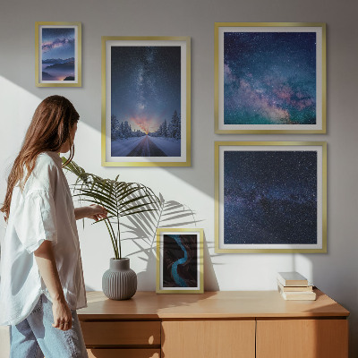 Tableau de décoration murale Paysages nocturnes cosmiques