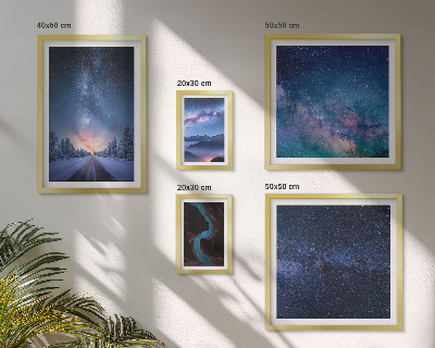 Tableau de décoration murale Paysages nocturnes cosmiques