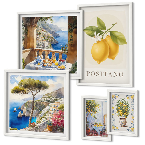 Tableau de décoration murale Des notes d'agrumes dans un style méditerranéen