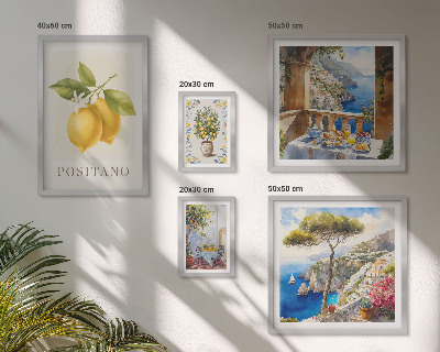 Tableau de décoration murale Des notes d'agrumes dans un style méditerranéen