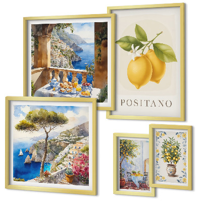 Tableau de décoration murale Des notes d'agrumes dans un style méditerranéen