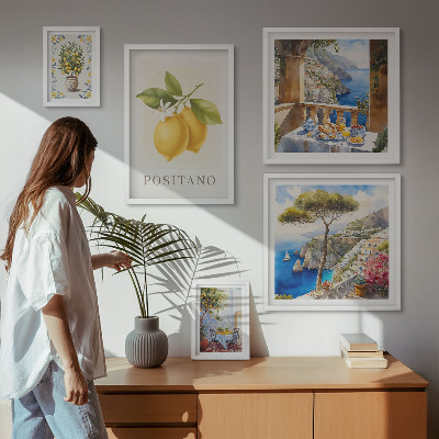 Tableau de décoration murale Des notes d'agrumes dans un style méditerranéen
