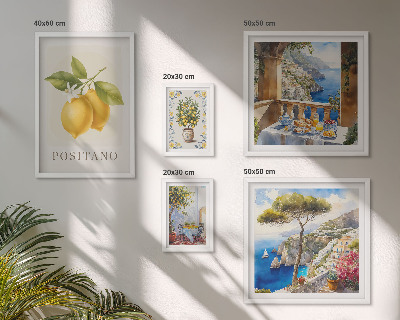Tableau de décoration murale Des notes d'agrumes dans un style méditerranéen