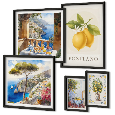 Tableau de décoration murale Des notes d'agrumes dans un style méditerranéen