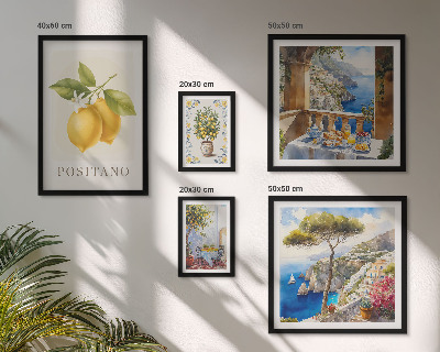Tableau de décoration murale Des notes d'agrumes dans un style méditerranéen
