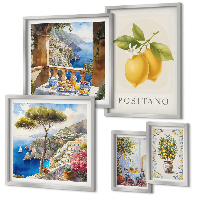 Tableau de décoration murale Des notes d'agrumes dans un style méditerranéen