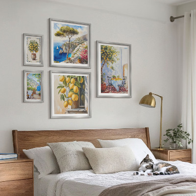 Lot de tableaux encadrés Inspirations d'agrumes au soleil