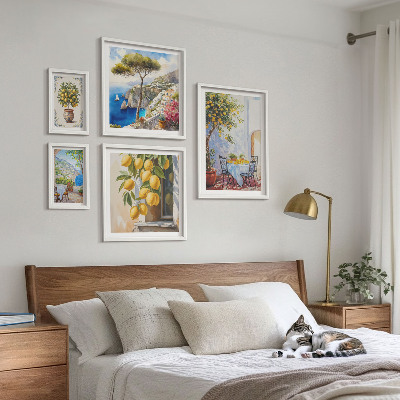 Lot de tableaux encadrés Inspirations d'agrumes au soleil