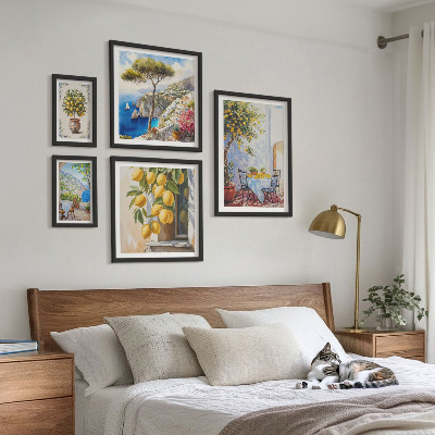 Lot de tableaux encadrés Inspirations d'agrumes au soleil
